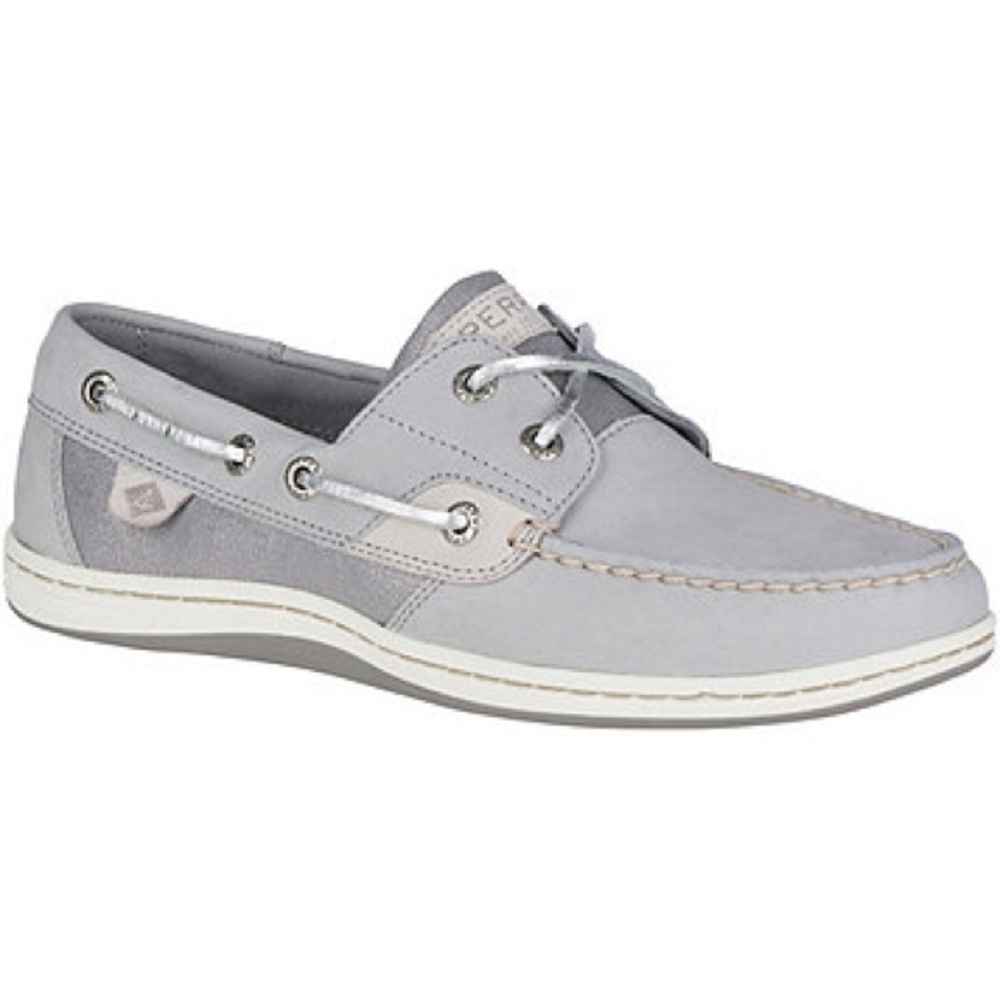Sperry Topsider Koifish Sparkle Grey Boat Shoes